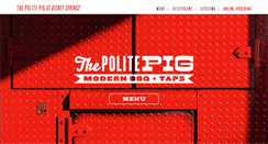 Desktop Screenshot of politepig.com