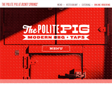 Tablet Screenshot of politepig.com